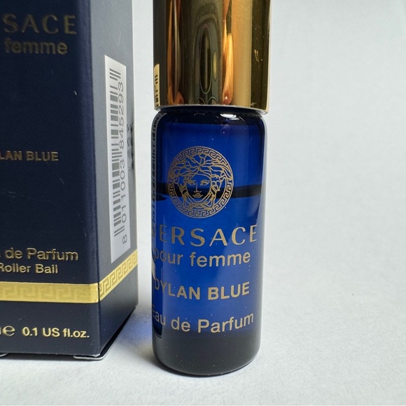 Versace Dylan Blue Rollerball Mini Travel Size .10 oz NIB Pour Femme 3ml - Picture 4 of 10